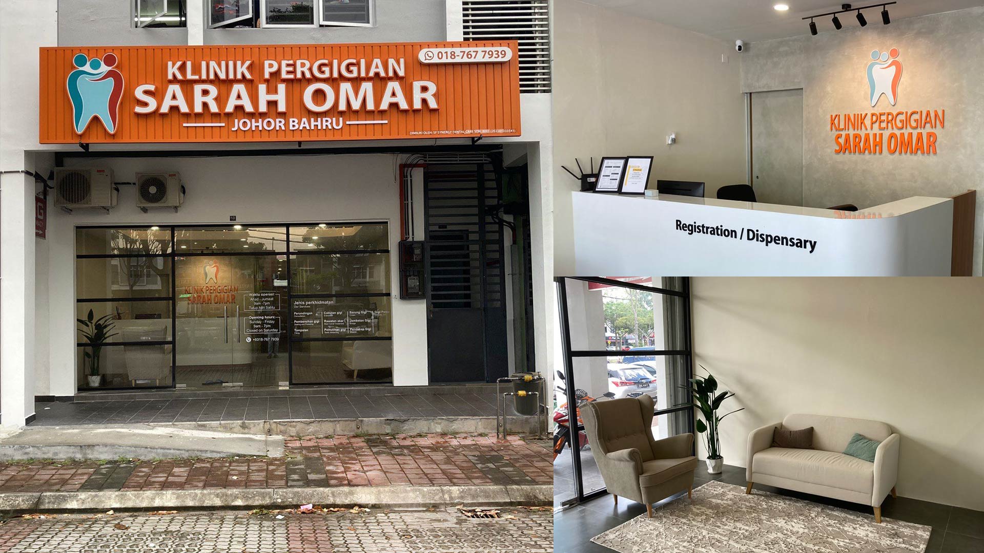 klinik pergigian Sarah Omar Johor Bahru